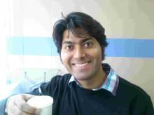 A very happy Ravi Sagar